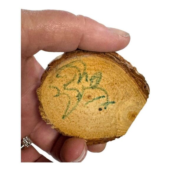 Vintage Hopi Eagle Feather Wings Katsina Kachina Doll Dancer Feathers  Wood Base - Picture 5 of 6